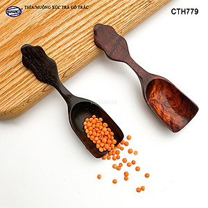 Muỗng xúc trà gỗ trắc/cẩm siêu sạch (HAHANCO) Dụng cụ hữu dụng khi thưởng trà - CTH779