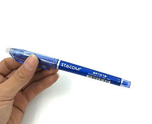 Bút Bi Stacom Xóa Được Mực Gel Nắp Đậy 0.7.mm GP101E-C - Màu Xanh