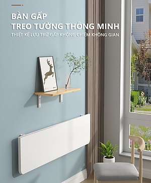 Bàn học gấp gọn thông minh có khe để đồ tiện dụng thương hiệu IGA -  GP302