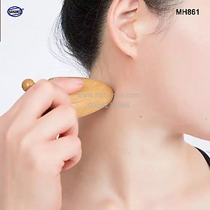 Combo 2 Dụng Cụ Mát xa mũi và mắt bằng Gỗ Bách Xanh hình con Ve (MH861) Chăm sóc sức khỏe