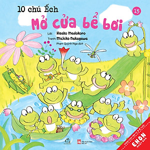 Sách Ehon - Combo 10 chú Ếch phần 3 từ tập 13 đến tập 18 gồm 6 cuốn: Món quà đặc biệt, Đi Picnic, Mở cửa bể bơi, Lần đầu đi cắm trại, Cùng nhau ngắm trăng, Lễ hội mùa Thu
