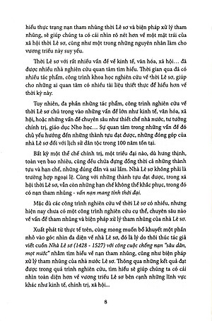 Sách Nhà Lê Sơ (1428 - 1527) Với Công Cuộc Chống Nạn "Sâu Dân, Mọt Nước"