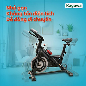 Xe đạp tập thể dục trong nhà Kagawa A8 khung sườn thép không rỉ cao cấp, tặng 5 quà tặng hot, Free Ship