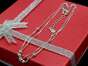 Lắc Chân Nữ Bạc Ý Bạc Hiểu Minh LC161 Ngôi Sao