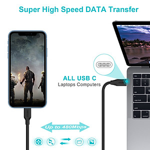 Dây cáp sạc nhanh 30W chuẩn PD 3.0 Type-C ra cho iPhone / cho iPad dài 180cm hiệu CHOETECH IP0040 (trang bị chip sạc thông minh, tốc độ truyền tải dữ liệu tốc độ cao 480Mbps) - Hàng nhập khẩu