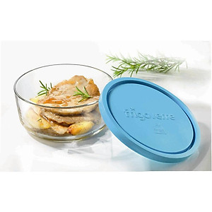Hộp thủy tinh tròn Frigoverre 1.25L – Kín hơi, dùng ngăn đông tủ lạnh – Bormioli Rocco, Italy