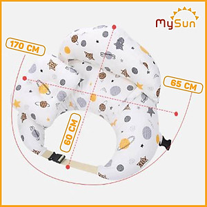 Đệm gối chữ C chống trào ngược dạ dày cho trẻ sơ sinh nằm ngủ, bé con bú, tựa lưng cho bà bầu.