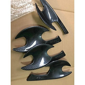 Ốp tay nắm, hõm cửa vân carbon Mazda 2, 3, Cx5 , Mazda 6, Cx8