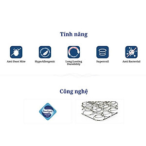 Nệm lò xo Dunlopillo Venus Supreme New