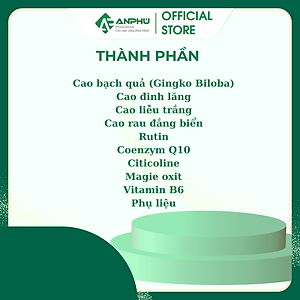 TPCN Ích Trí Minh Plus - Hỗ trợ hoạt huyết dưỡng não, tăng lưu thông máu não, Bổ não, Tăng cường trí nhớ dùng khi RL Tiền Đình, Đau Đầu, Mất Ngủ