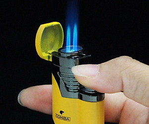 Vỏ Hột Quẹt Bật Lửa Khò 2 Tia  COB-359 Thiết Kế Đẹp Độc Lạ Lửa Khò Mạnh Mẽ - Dùng Gas Đá Cao Cấp