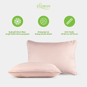 Gối cao cấp 50x70 Everon 5s (Cả vỏ và ruột)