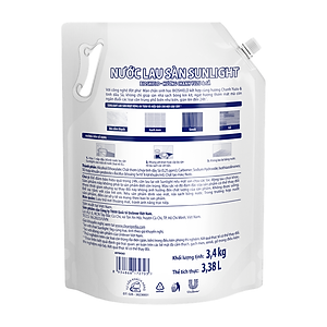 Nước Lau Sàn Sunlight BIOSHIELD Ngăn Côn Trùng Hiệu Quả Hương Chanh Yuzu & Sả Túi 3.4KG