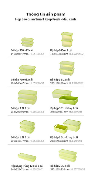 Khay trứng bảo quản thực phẩm LocknLock Smart Keep Fresh Food Container HLE5400NT, Hàng chính hãng, giữ tươi mát đến 31 ngày - JoyMall