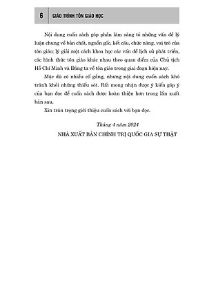 Giáo trình tôn giáo (bản in 2024)