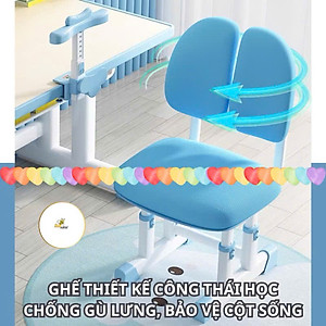 Bộ Bàn Ghế Chống Gù Cho Bé – Giúp Bé Ngồi Đúng Tư Thế, Phát Triển Lành Mạnh - HÀNG CHÍNH HÃNG MINIIN