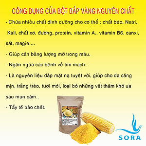 Sora Bột bắp vàng cao cấp nguyên chất 
