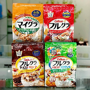 Ngũ cốc hoa quả Calbee Furugura Nhật Bản (700g) - nâu
