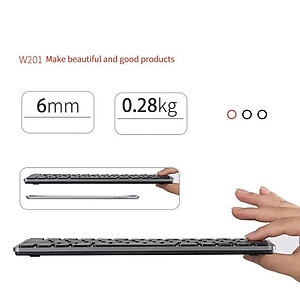 Bàn Phím Chuột không dây W201 nhỏ gọn cho máy tính , Laptop hàng nhập khẩu