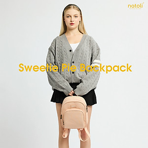 Balo thời trang mini chính hãng NATOLI BST Sweetie Pie Backpack chất vải canvas  basic cao cấp