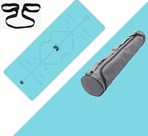 Thảm Yoga Cao Su Định Tuyến PU (Tặng kèm Túi đựng Thảm Và Dây Buộc Thảm)