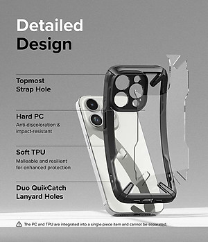 Ốp lưng dành cho iPhone 15 Pro Max/15 Pro/15 Plus/15 RINGKE Fusion X - Hàng Chính Hãng