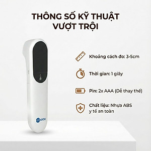 Máy Đo Nhiệt Kế Kachi JXB-315 Cảm Biến Hồng Ngoại có chứng nhận FDA Mỹ