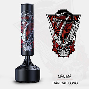 Trụ Đấm Bốc,Trụ Boxing 8725 Kết Cấu Da PU 4 Lớp Siêu Bền Cao Cấp Đại Nam Sport + Găng Đấm Bốc