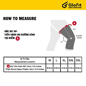 Bó Gối Dài Chính Hãng, Băng Gối Dài Thể Thao Ôm Cơ Glofit VN030A | Long Knee Sleeves Glofit VN030A (2 Chiếc)