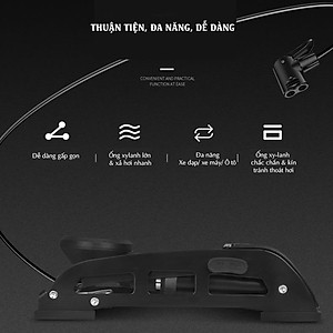 Bơm Đạp Chân 2 Nòng Xilanh BEELORD J54B-01 10 Bar/160 PSI Bơm Chất Lượng Cao Cho Xe Đạp, Xe Máy, Xe Ô tô, Xe Hơi Đa Năng Xếp Gọn (Tặng Kèm 3 Chốt Chân, Hộp đựng bơm) - Mai Lee