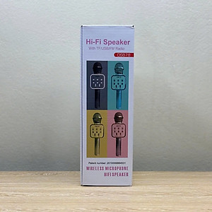 Micro Karaoke Bluetooth kèm loa kết nối điện thoại, máy tính bảng Hát Không Dây, Nghe Nhạc, Hỗ Trợ Kết Nối Thẻ Nhớ, USB Pin sạc MÀU ĐEN - Hàng Chính Hãng