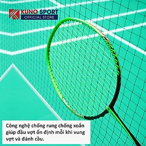 Vợt Cầu Lông Kuno Super Light K88, 6U Thân Dẻo, Công Thủ Toàn, Căng Sẵn 10kg