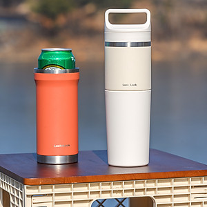 Bình giữ nhiệt Slo 2in1 with tumbler LocknLock LHC4332 (Bình giữ nhiệt và cốc nhựa) 600ml