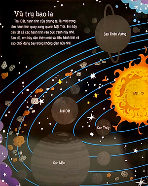 First Sticker Book - Sách Dán Hình Đầu Đời Cho Bé - Vũ Trụ