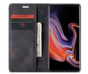 Bao da bò thật dạng ví chính hãng Caseme dành cho Samsung S10 5G - Hàng chính hãng