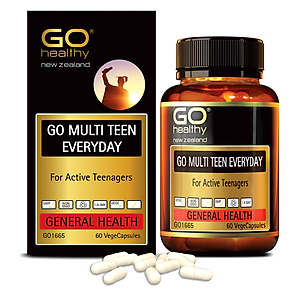 GO MULTI TEEN EVERYDAY 30 VIÊN – Viên uống cho tuổi teen nhập khẩu chính hãng GO Healthy New Zealand