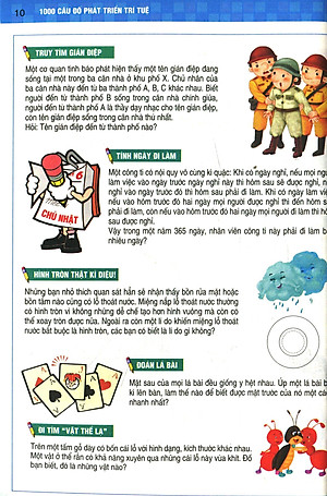 1000 Câu Đố Phát Triển Trí Tuệ - Thách Thức IQ (Tái Bản 2019)