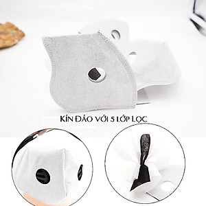 Khẩu Trang Thể Thao 2 Van Lớp Lọc Than Hoạt Tính Đa Năng Ngăn Bụi Đi Phượt Nam Nữ Unisex Legaxi