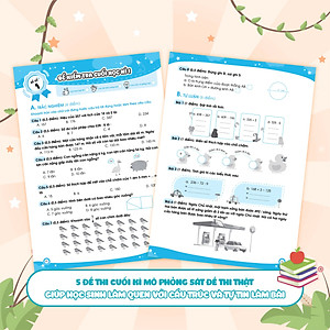 Combo Bộ đề ôn luyện và kiểm tra Toán và Tiếng Việt lớp 3 (4 Cuốn)