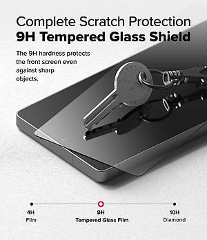 Combo 2 Miếng Dán cường lực kèm khung dán Trong Suốt/ Chống Nhìn Trộm cho Samsung Galaxy S25 Ultra RINGKE Easy Slide Tempered Glass_ Hàng Chính Hãng