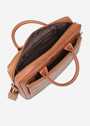 Túi xách công sở nam nữ đựng laptop 15 inch IDIGO MB2 - 6010, túi đựng tài liệu A4 ngăn kéo trước thanh lịch