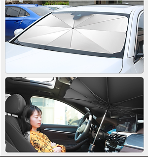 Ô Che Nắng Bên Trong Kính Lái Ô Tô - Dù Che Nắng Ô Tô Kính Lái Bảo Vệ Nội Thất Bên Trong Chống Bạc Màu- Hàng Chính Hãng