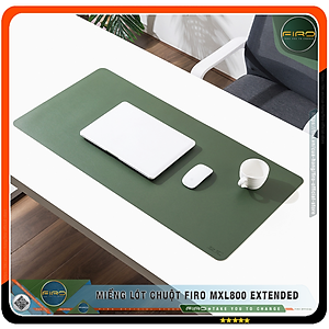 Lót Chuột FIRO - Pad Chuột FIRO - Miếng Lót Chuột Cỡ Lớn MXL800 EXTENDED 80cmx40cm - Chất Liệu Da PU Cao Cấp - Tấm Lót Chuột Và Bàn Phím Chơi Game - Tấm Trải Bàn Làm Việc - Thiết Kế 2 Mặt Tiện Lợi - Hàng Chính Hãng FIRO