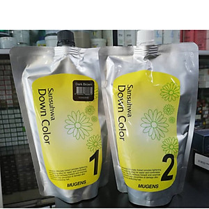[Tặng móc khoá] Thuốc nhuộm tóc phủ bạc và thời trang Mugens Sansuhwa Color Hàn Quốc 2x450ml 