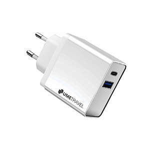 Củ Sạc UMETRAVEL A4 Sạc Nhanh PD 18W, 2 Cổng USB và Type C, Đạt Tiêu Chuẩn Châu Âu - Hàng Chính Hãng