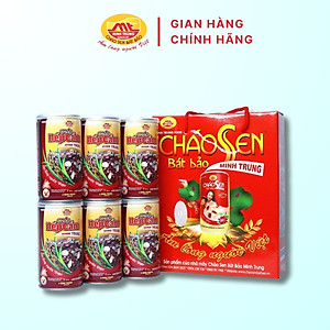 Cháo nếp cẩm Minh Trung 365g - Cháo Nếp Cẩm 6 (combo 6 lon)
