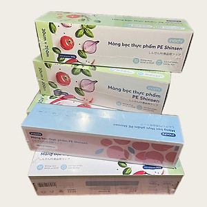Màng Bọc Thực Phẩm , Đồ Ăn PE Shinsen Đạt Tiêu Chuẩn Tiêu Dùng Nhật Bản Đảm Bảo An Toàn Cho Người Sử Dụng - Chính Hãng inochi ( Tặng kèm khăn lau pakasa)