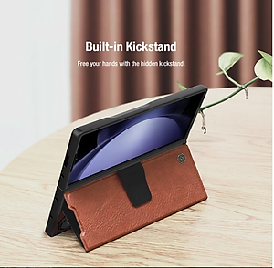 Bao Da dành cho Samsung Galaxy Z Fold 7 / Z Fold 6 hiệu Nillkin Aoge Leather Cao Cấp - Hàng nhập khẩu