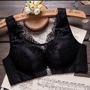 Áo lót big size 198 ren lưới bản to 4 móc cài không gọng đệm mỏng cho người ngực to