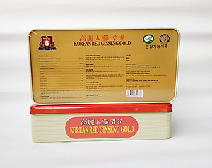 Viên Hồng Sâm Đông Trùng Hạ Thảo - Nhâm Sâm Giúp Bồi Bổ Sức Khỏe, Ăn Khỏe Ngủ Tốt,Tăng Cường Sức Đề Kháng - Korean Red Ginseng Gold - Hộp Sắt 60 Viên